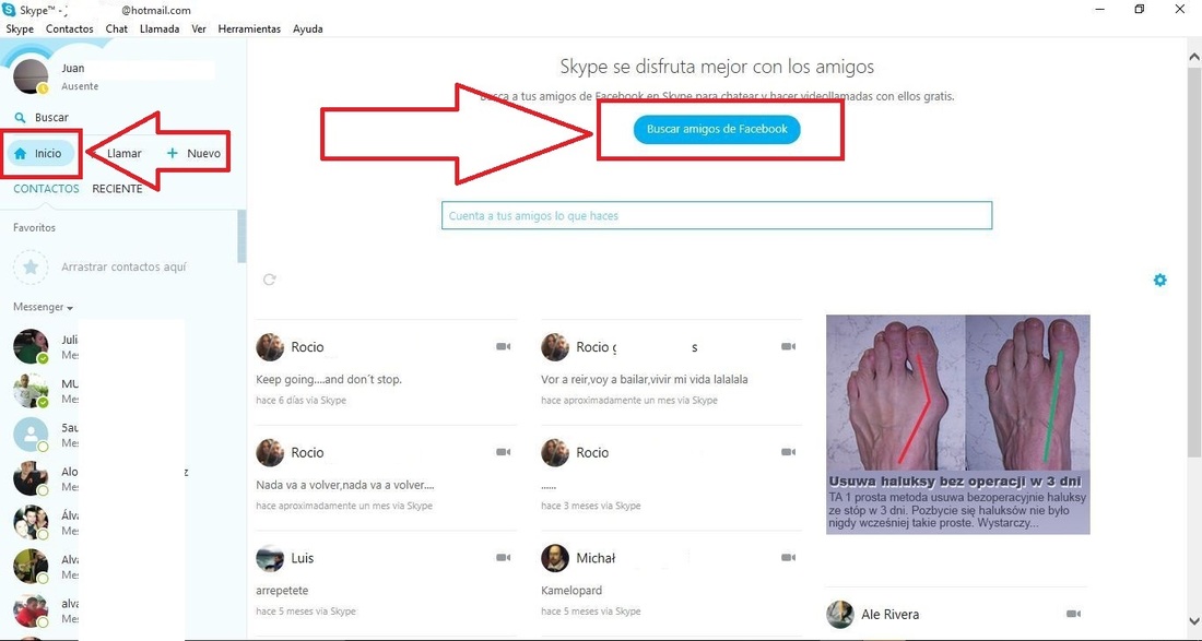 Sincronizar los amigos de Facebook con nuestra cuenta de Skype