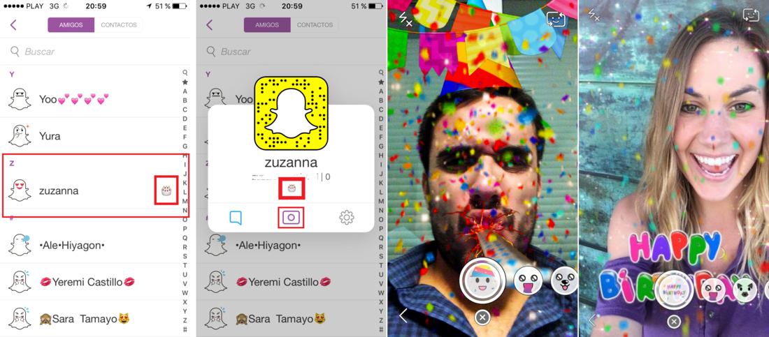 como enviar felicitaciones desde snapchat con los nuevos filtros