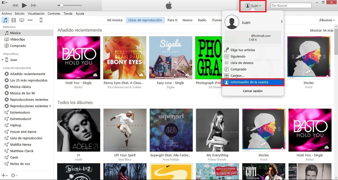 Eliminar suscripcion de apple music desde itunes