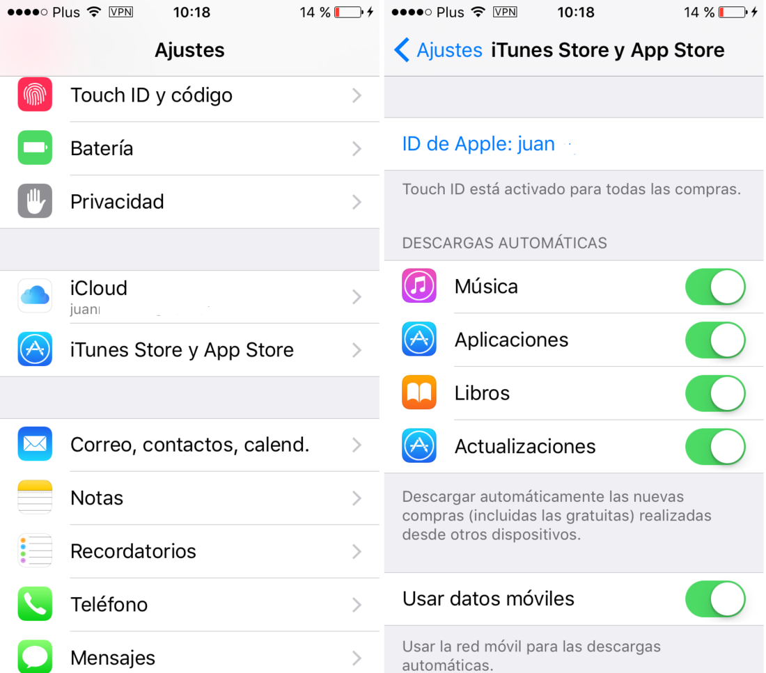 como desactivar las actualizaciones automaticas de aplicaciones de iOS 9