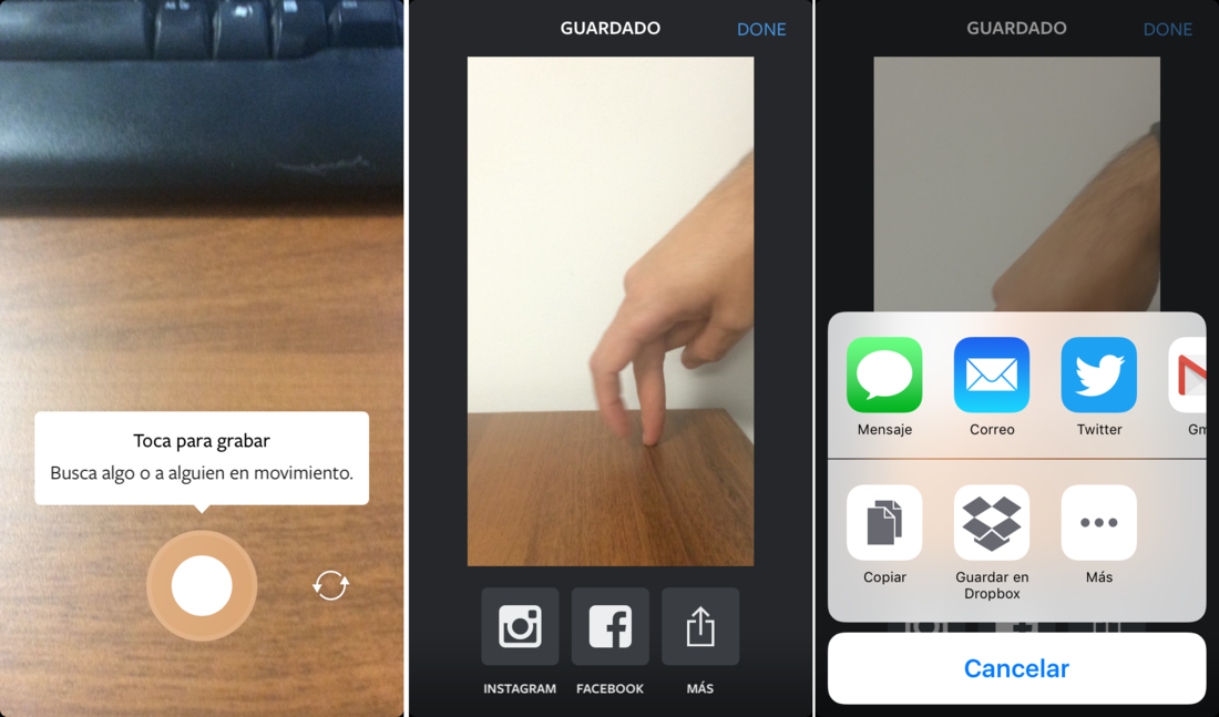 Boomerang from Instagram te permite grabar videos de un segundo con loop hacia delante y hacia atras