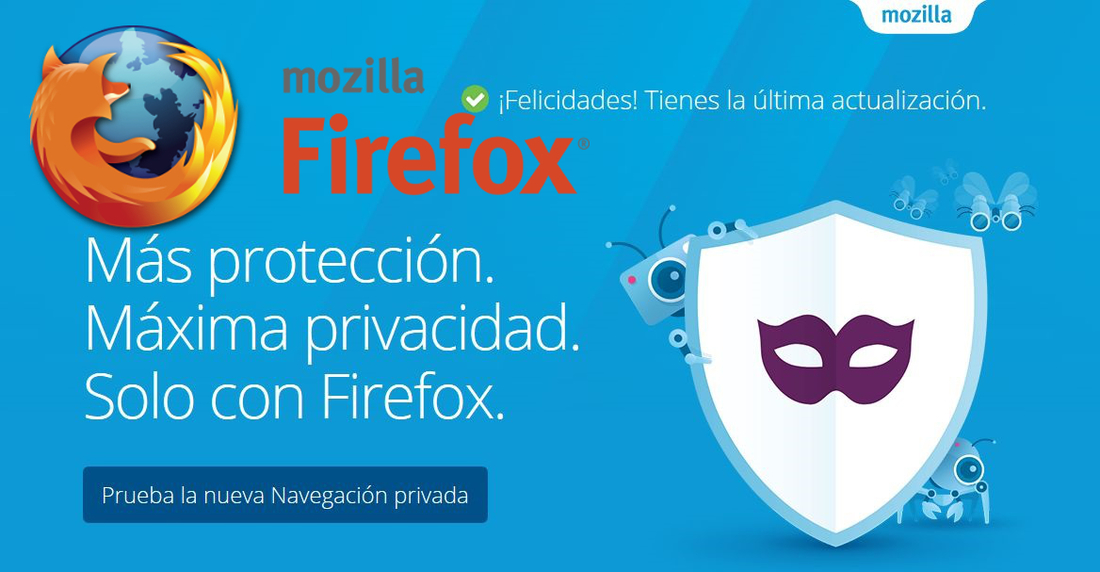 Mozilla Firefox con Traking protection para aumentar la privacidad de navegación Web