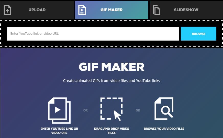 Creador de GIFs del servicio Web Giphy