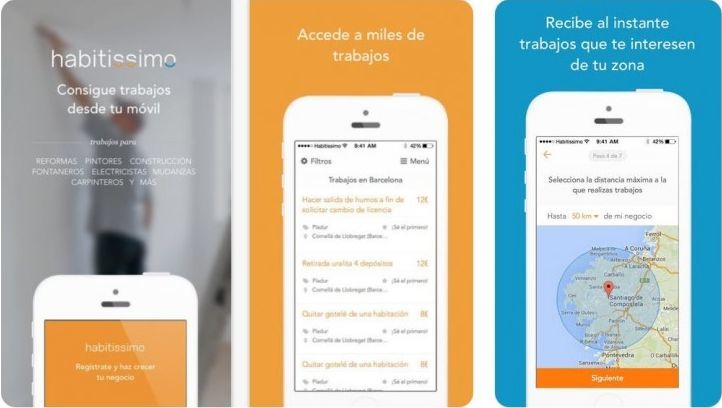 Busca trabajo en el sector de las reformas y la construcción con la app Habitissimo Pros 