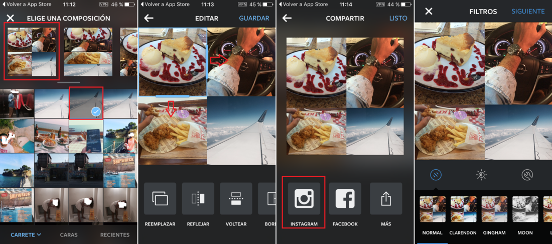 Crear Collages en instagram gracias a la app gratuita y oficial Layout from Instagram