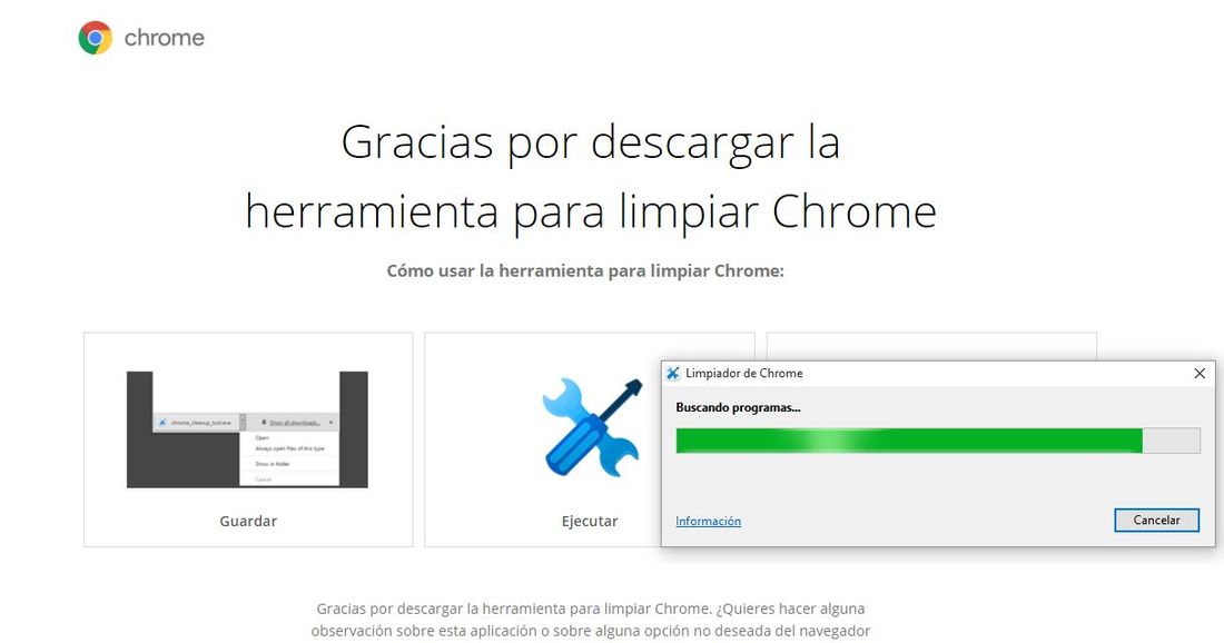 Limpiador de Google Chrome te permite agilizar tu navegador Web