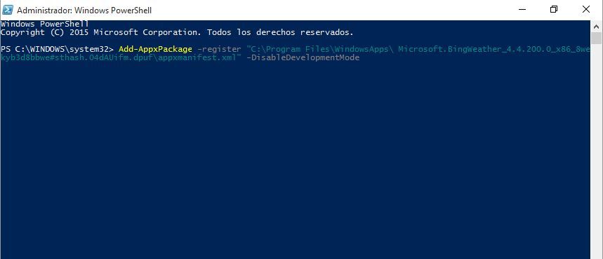 Como volver a instalar apps predeterminadas de Windows 10