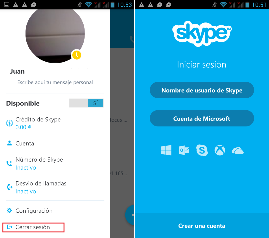 soluciona los problemas de la app Skype para Android