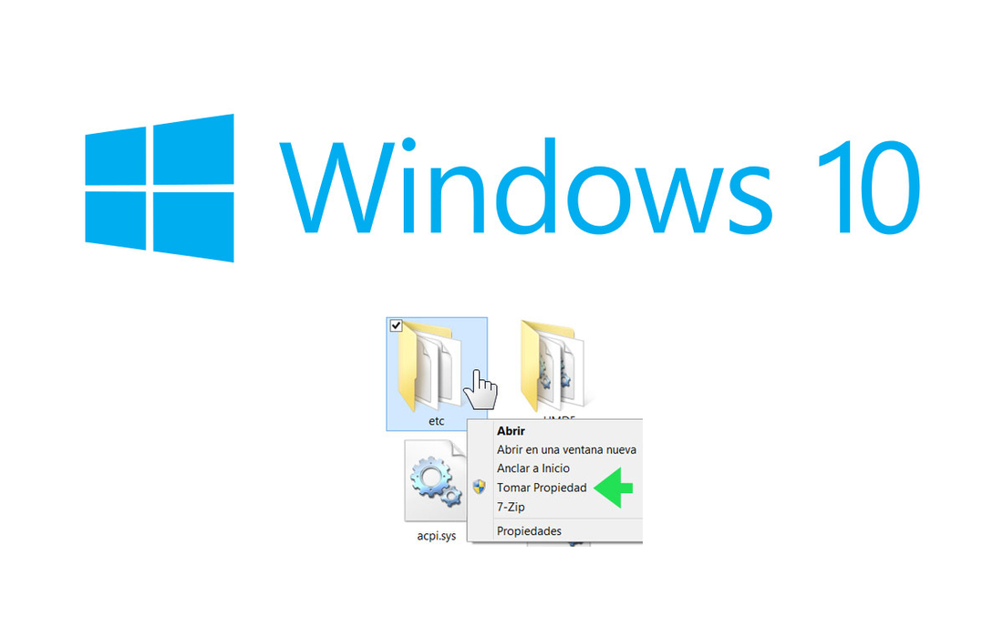 Windows 10 propietario de archivos o carpetas.