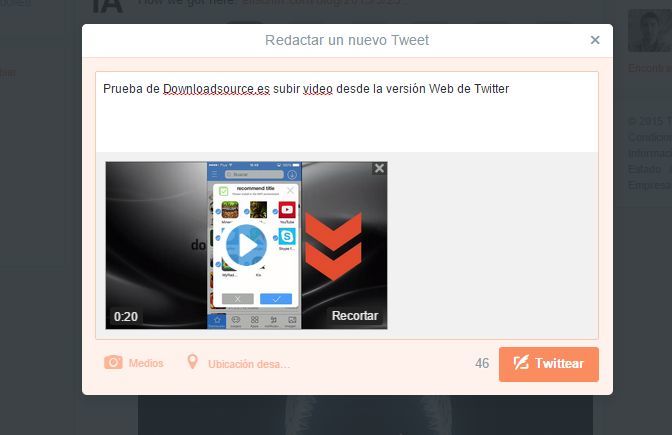 subir videos a Twitter desde el ordenador