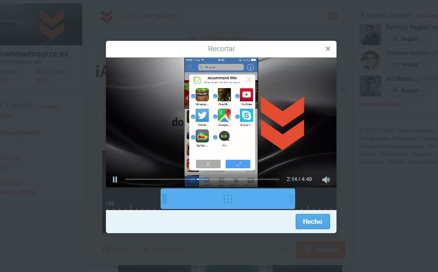 subir videos a Twitter desde tu navegador web