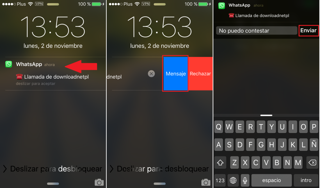Responder llamada de Whatsapp desde las notificaciones e incluso con tu iPhone bloqueado