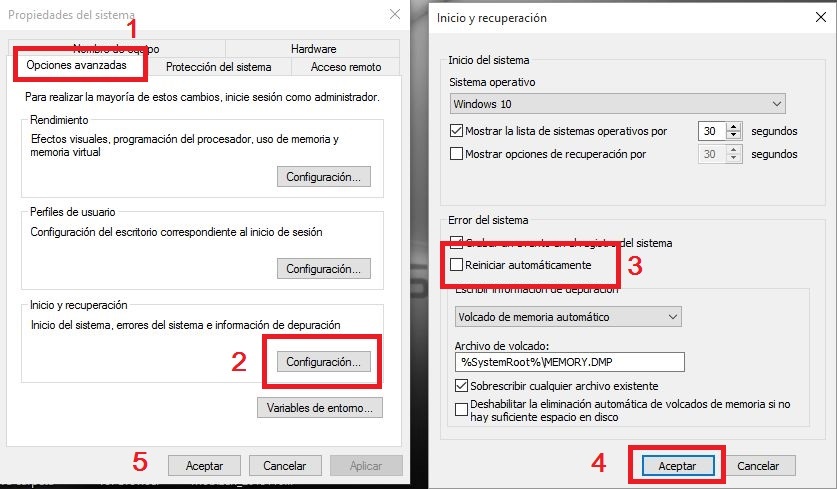 Solucionar problema con el reinicio de nuestro ordenador con Windows 10