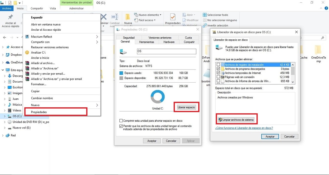 Borrar la carpeta Windows.old para liberar el espacio en el disco duro de tu ordenador para Windows 10