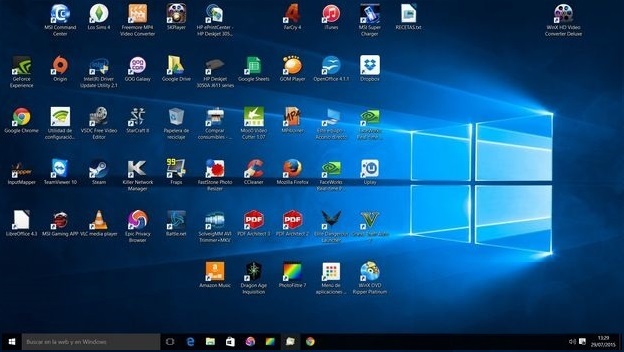 Cambia de posición los accesos directo del escritorio de Windows 10