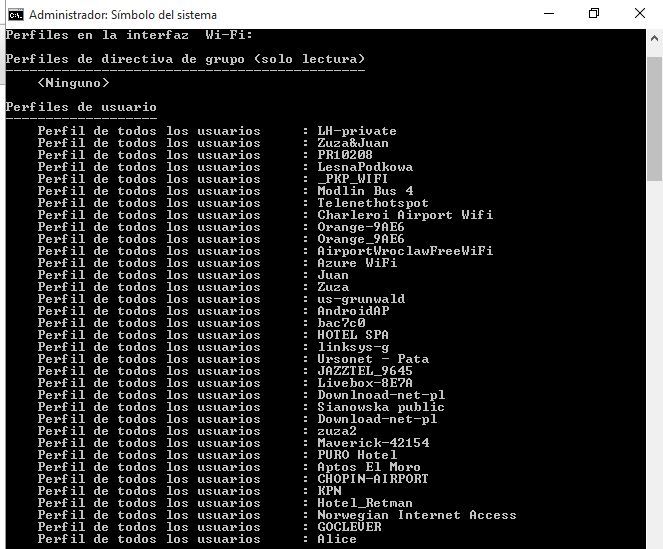 preferencias de redes Wi-Fi a la que podremos conectarnos a internet primeramente