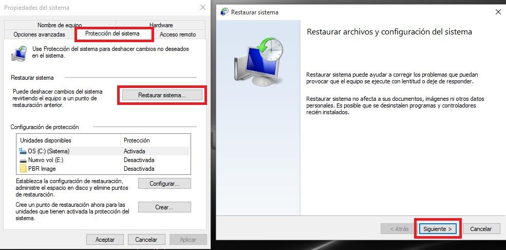 Windows 10 como restaurarlo a un punto anterior para solucionar problemas