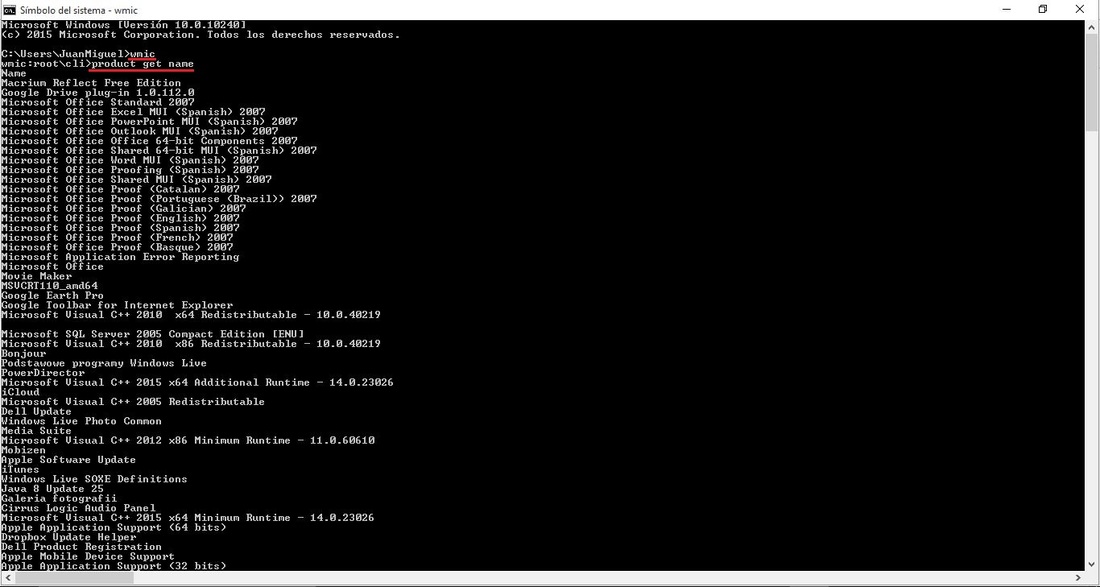 Como desinstalar programas en sismbolos del sistema de Windows