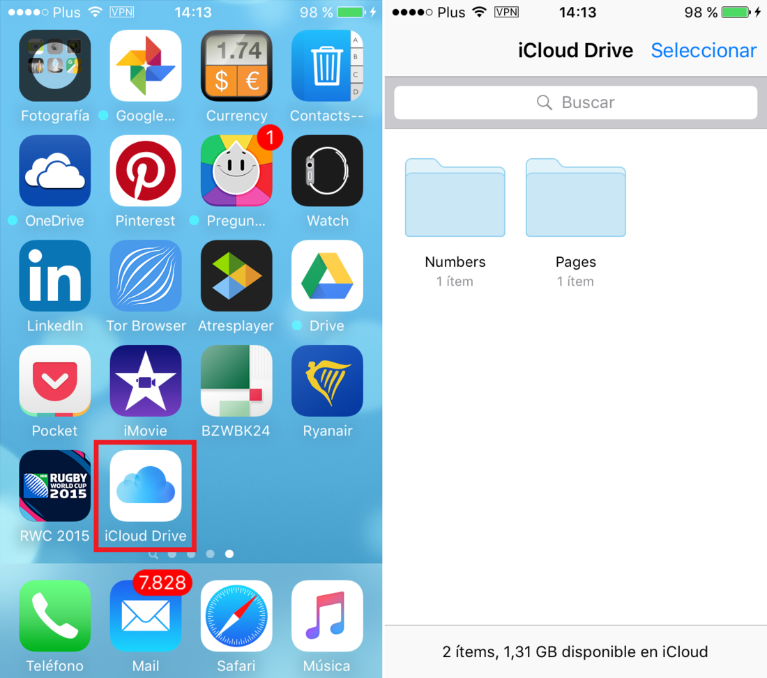 Activa la app iCloud Drive en los dispositivo iOS 