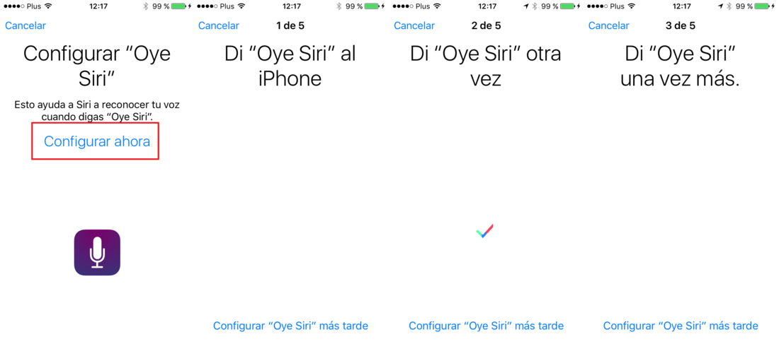 Como configurar el comando de voz oye siri en ios 9