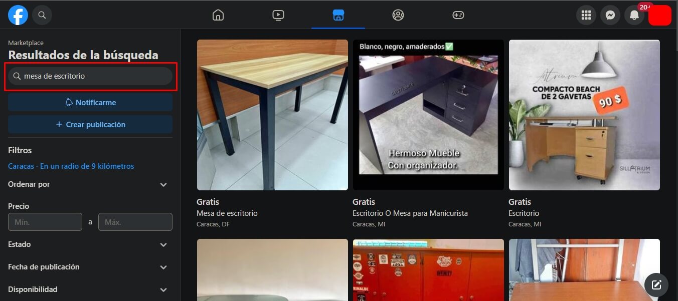 facebook marketplace permite activar las notificaciones 