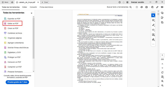 cómo modificar el márgenes de documentos PDF