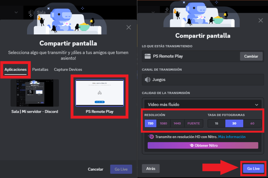 mostrar tu playgame de ps5 en discord