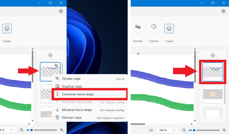 como usar las capas de Paint para editar imágenes en windows 11