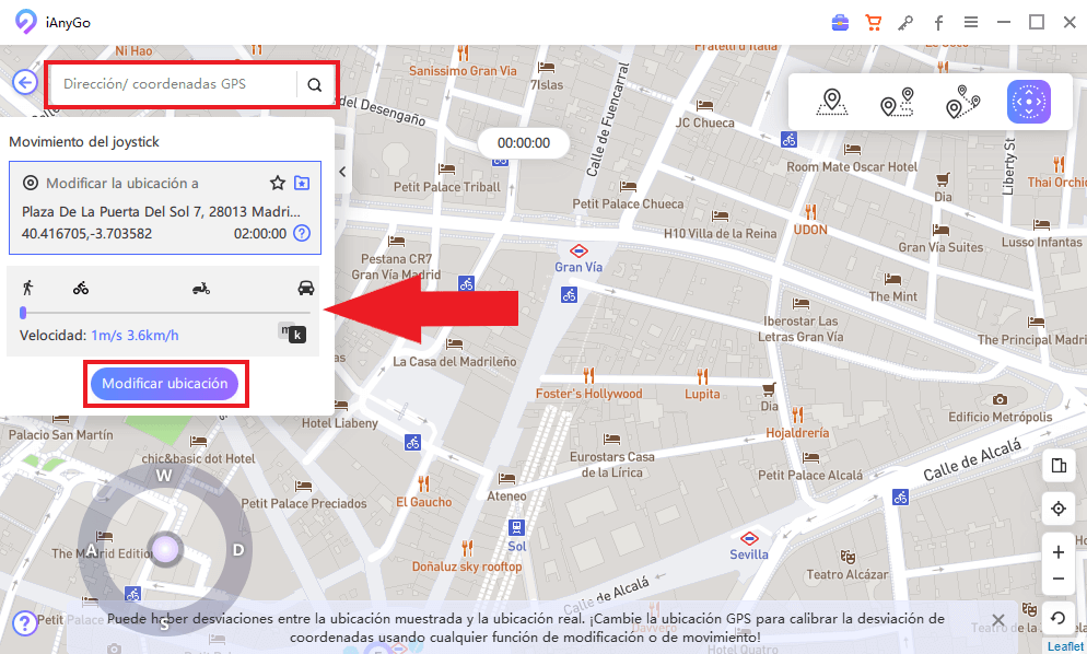 Modificación de la ubicación en pokemon go