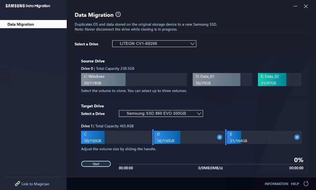 easyus disk copy start cloning