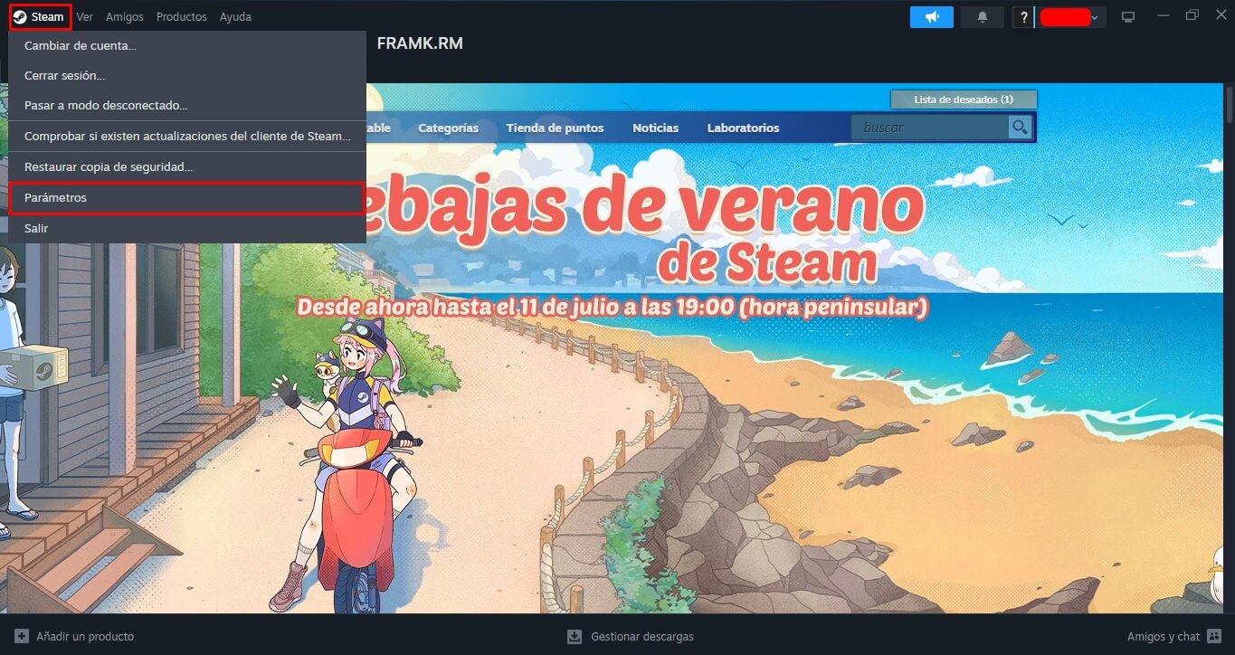 como usar la nueva función grabar partidas videojuegos de Steam