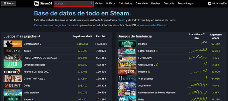 conocer la evolución de precios de los videojuegos en steam
