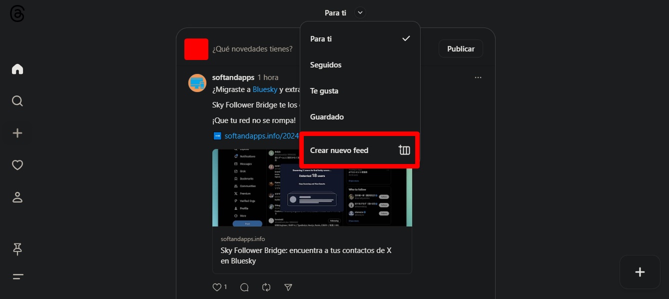 Threads y los feeds personalizados