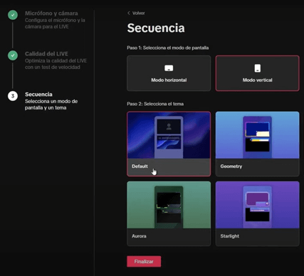 Cómo transmitir en directo desde TikTok