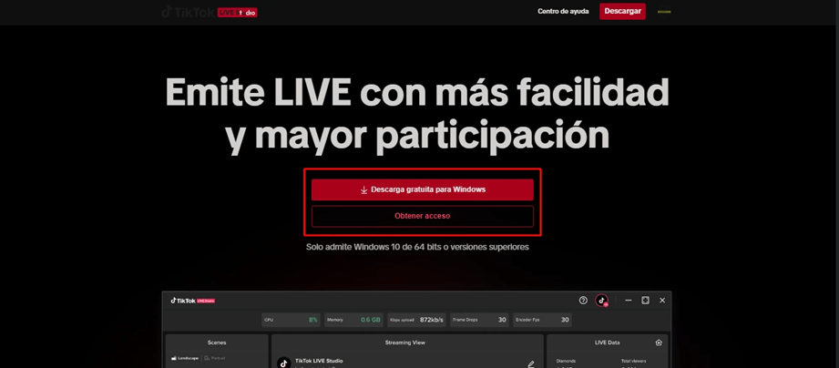 Como usar tiktok para transmitir en directo