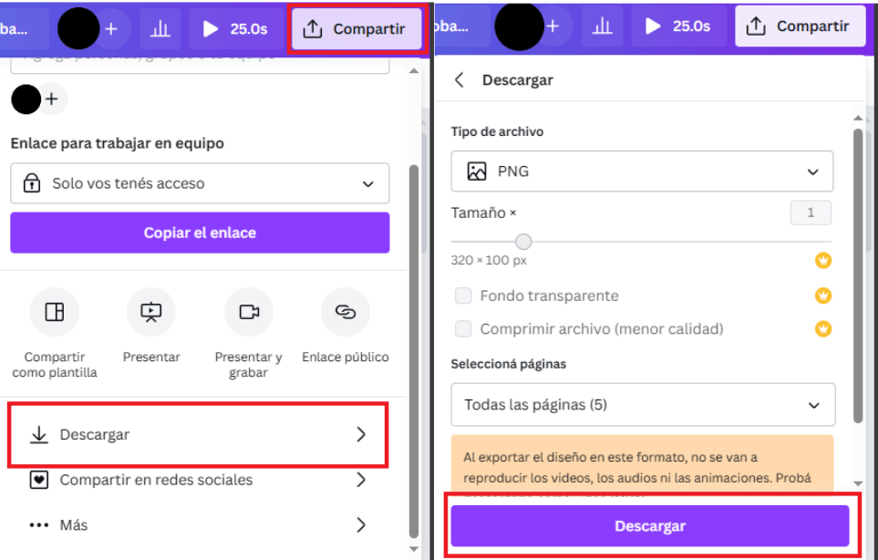 Canvas y los paneles de twitch