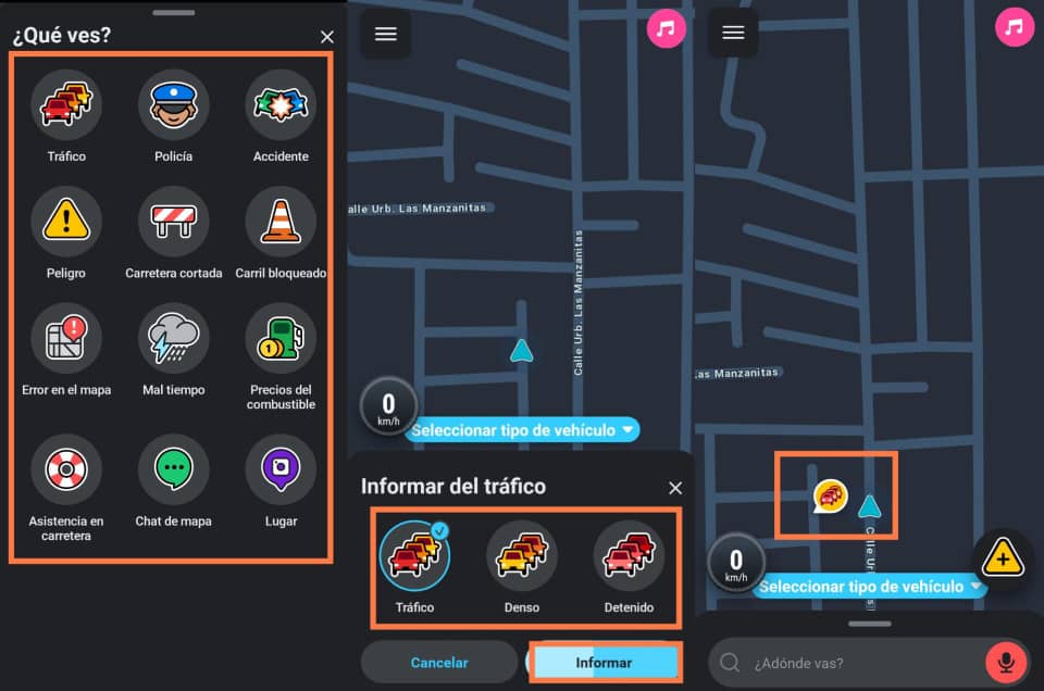 Como waze permite avisar de accidente