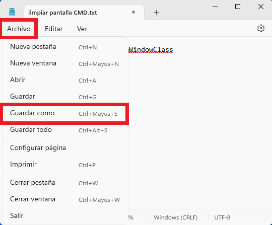 windows 11 como borrar todo lo escrito en el cmd