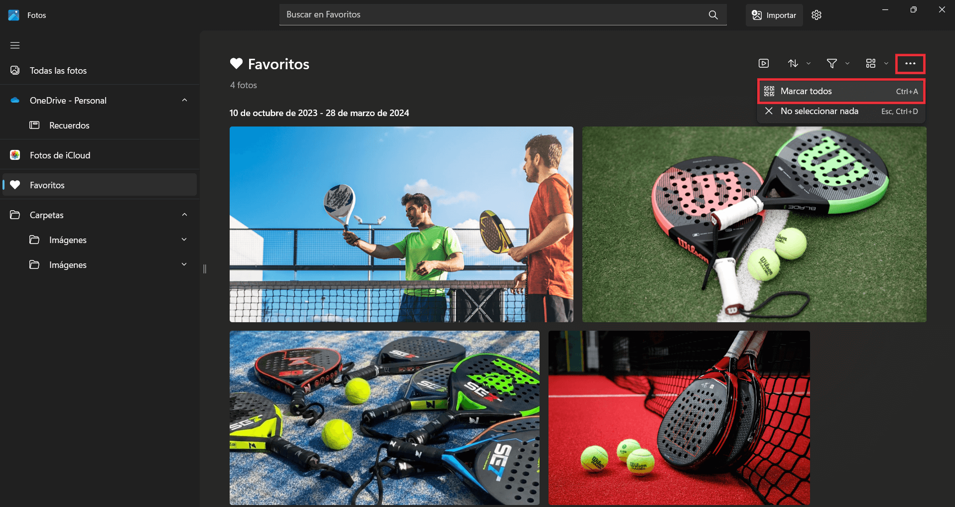 favoritas las fotos en Windows 11