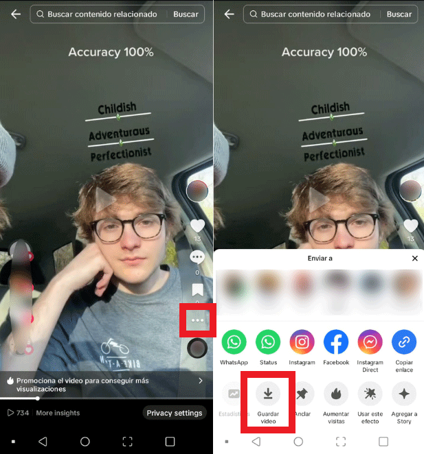 como descargar todos los videos de tiktok