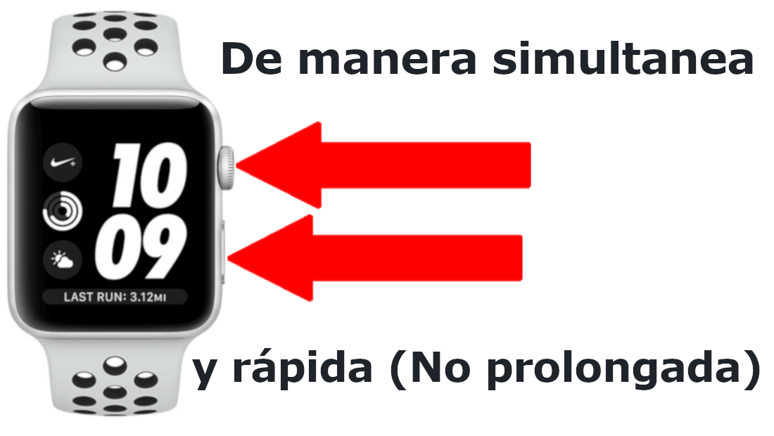 como configurar Apple Watch para tomar screenshots