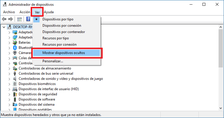 Error al eliminar una conexión bluetooth en windows 10