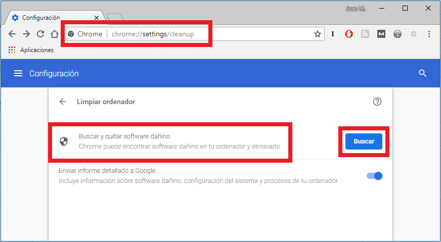 google chrome permite que se puedan borrar las extensiones peligrosas