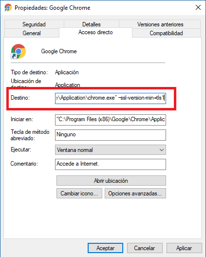 error ERR_CONNECTION_ABORTED de chrome