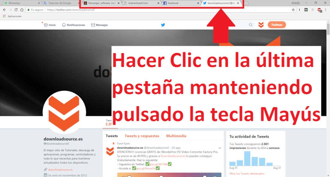 seleccionar varias pestañas de google chrome y moverlas a la vez