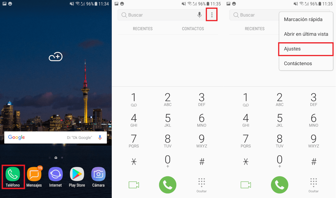 activar el desvio de llamada de tu telefono Android