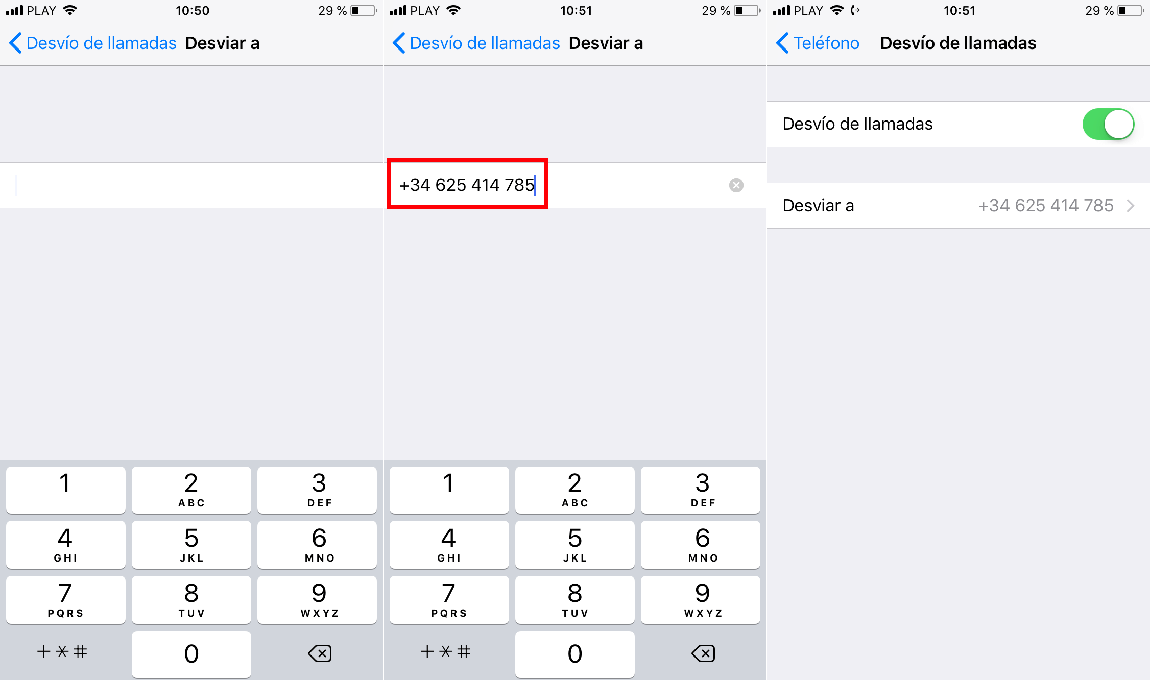 configurar el desvio de llamada en iPhone