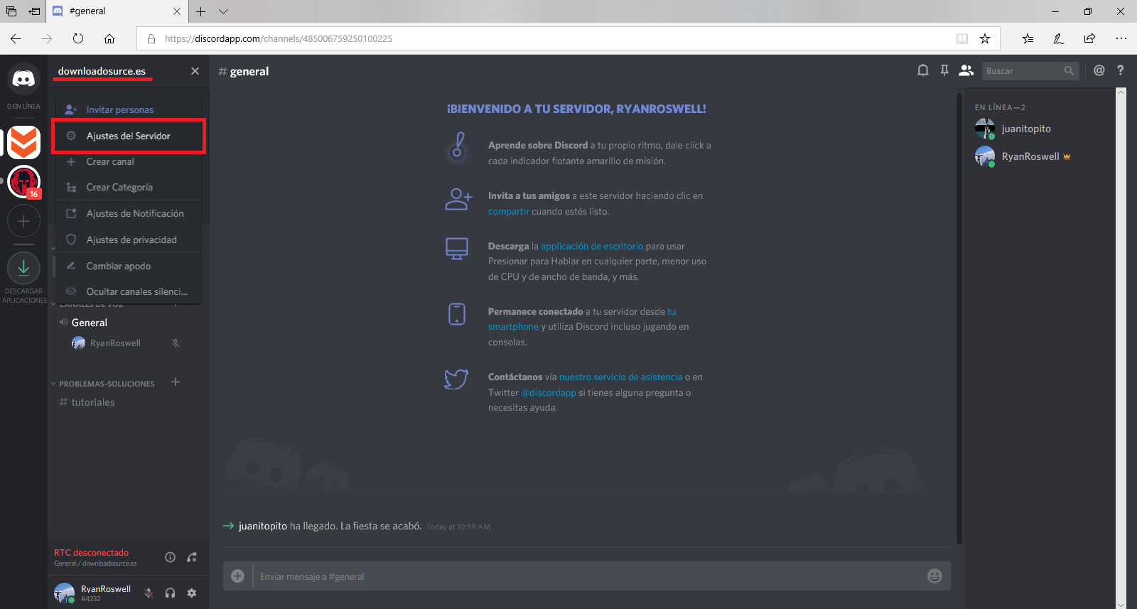 Crear roles en Discord