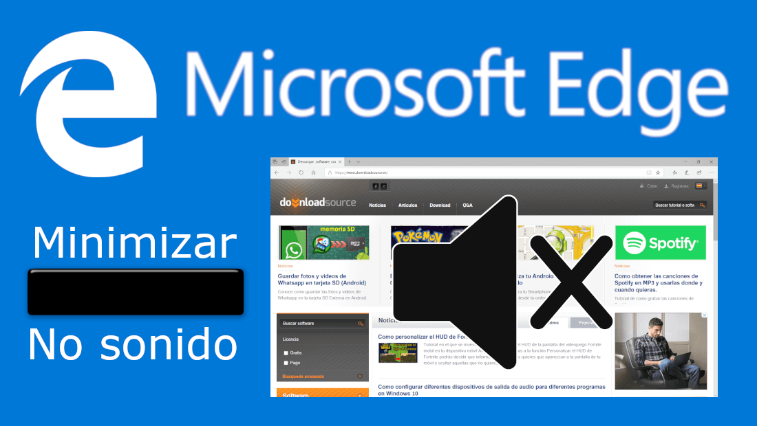 como evitar que microsoft edge se silencie al minimizar la ventana en windows 10