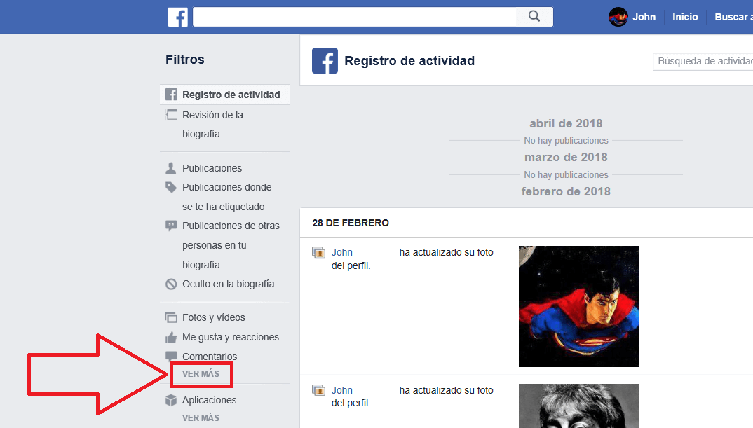 desactivar el historial de busquedas de Facebook